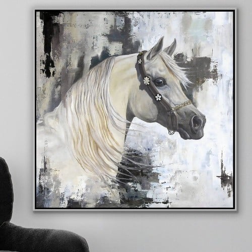 لوحات فنية خيل مطبوعة على قماش الكانفس موديل ( 213...