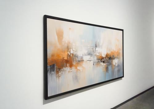 لوحة ديكور جدارية سديم العنبر كانفاس تجريدية