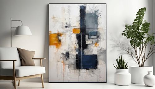 لوحات فنية تجريدي اخفاء الطبلون معناطيسية مطبوعة ع...