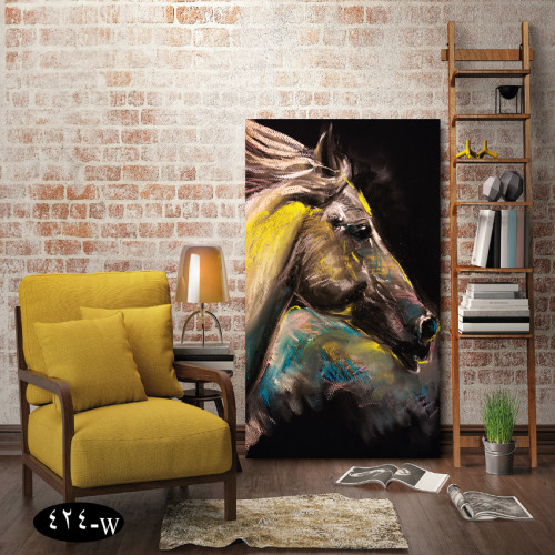 لوحة فنية للخيل