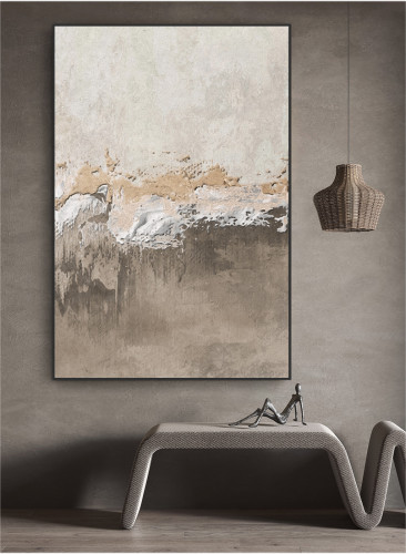 لوحات فنية تجريدية مطبوعة على قماش الكانفس موديل (...