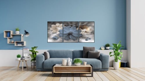 لوحات فنية ورود مطبوعة على قماش الكانفس موديل ( 17...