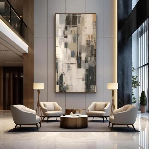 لوحة ديكور جدراية تكوين السمو كانفاس تجريدية