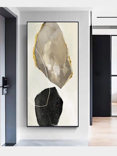 لوحة ديكور للحائط أحجار التباين كانفاس تجريدية