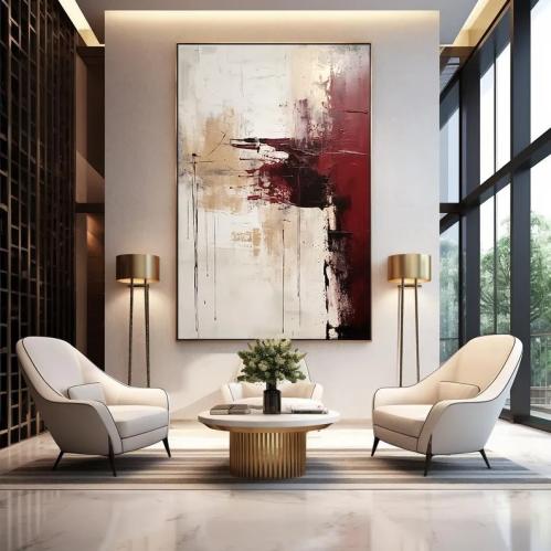 لوحة ديكور جدارية فيض الشموخ كانفاس تجريدية