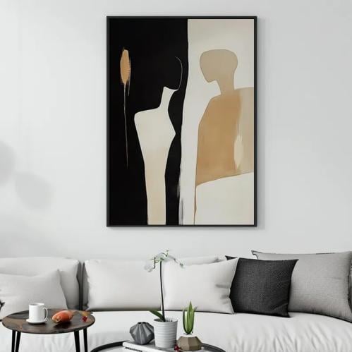 لوحة ديكور للحائط تآلف الطبيعة كانفاس تجريدية