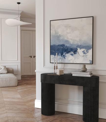 لوحات فنية تجريدي مطبوعة على قماش الكانفس موديل (...