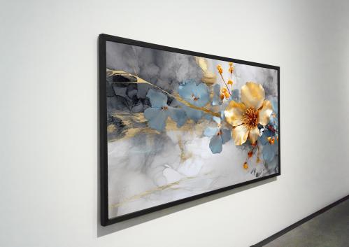 لوحات فنية مطبوعة ورد على قماش الكانفس موديل (2638...