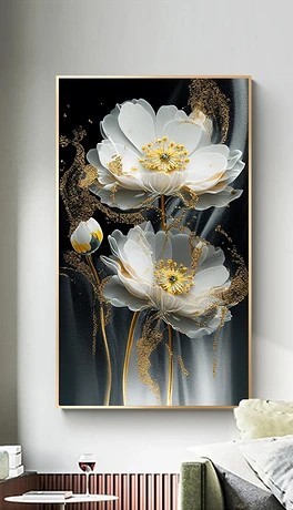 لوحات فنية مطبوعة على قماش الكانفس موديل ( 2135)