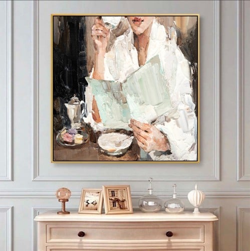 لوحات فنية مطبوعة على قماش الكانفس موديل ( 1962)