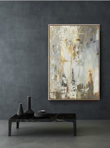 لوحات فنية تجريدية مطبوعة على قماش الكانفس موديل (...