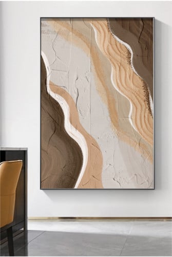 لوحات فنية تجريدية مطبوعة على قماش الكانفس موديل (...