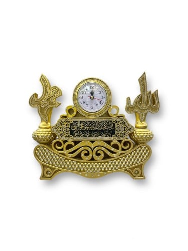 مجسم الله و محمد صلى الله عليه وسلم مع ساعة فاخرة