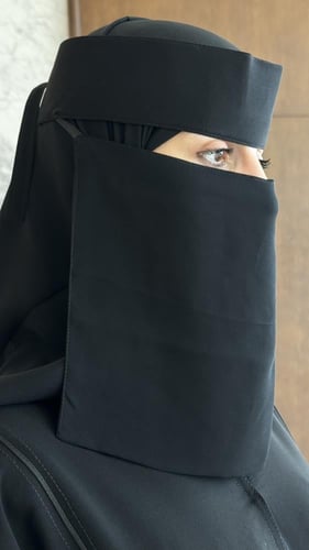 عرض " 3 " نقابات نقاب وسط بمطاط مائل