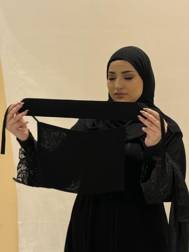 عرض " 3 " نقابات نقاب وسط بمطاط مائل