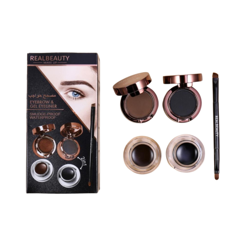 جل مع بودرة حواجب اسود وبني 2*1