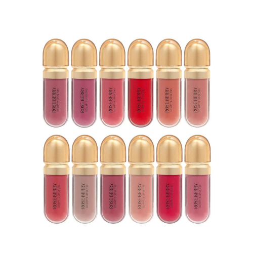 مجموعة أحمر الشفاه 12 قطعة من روز بيري