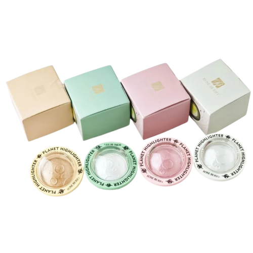 مجموعة إضاءة وهايلايت لامعة للوجه والجسم 4 قطع من...