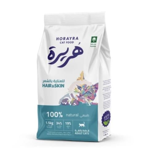 هريرة طعام جاف للقطط هير اند سكين