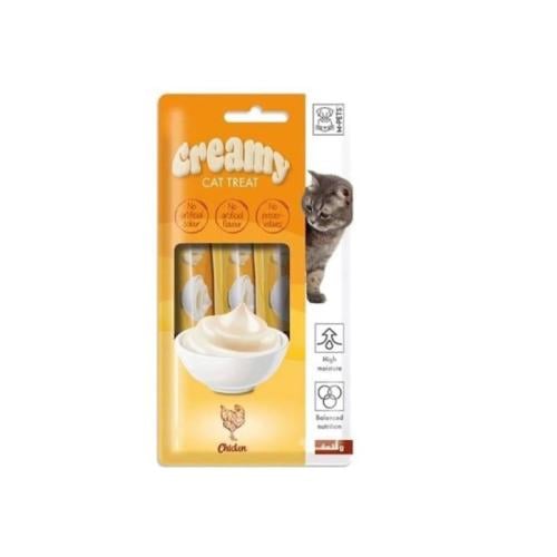 ام بيتس مكافأة كريمي للقطط بالدجاج - 4x15 غرام