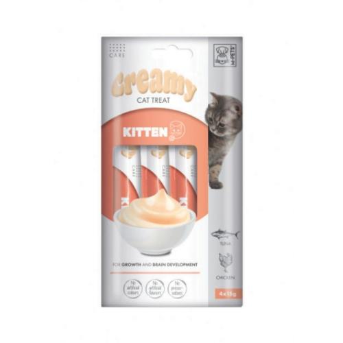 مكافأة كريمي للقطط الصغيرة كيتن بالتونة والدجاج -...