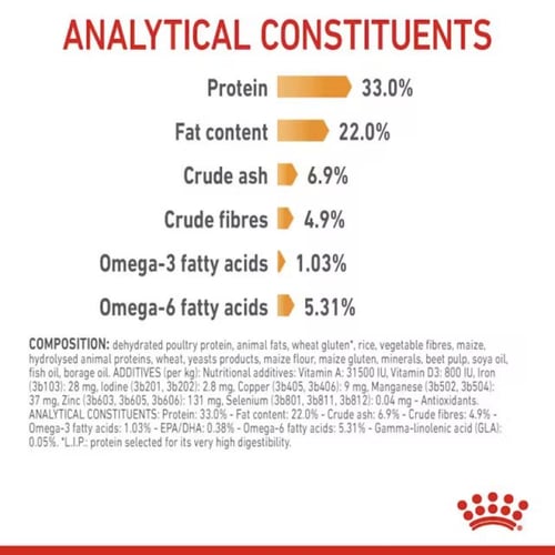 رويال كانين اكل جاف للقطط للعناية بالشعر والجلد