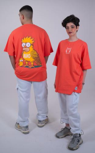 UUNISX OVERSIZED COTTON T-SHIRT -BUHO ORANGE N1