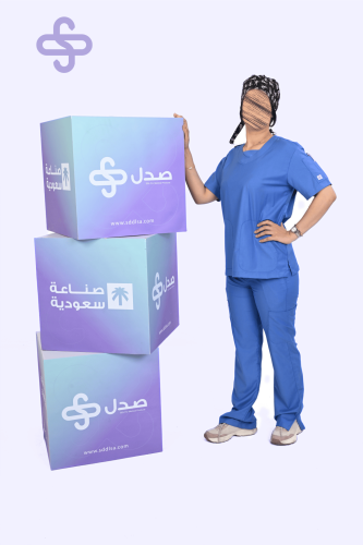 طقم سكراب نسائي, لون أزرق سماوي