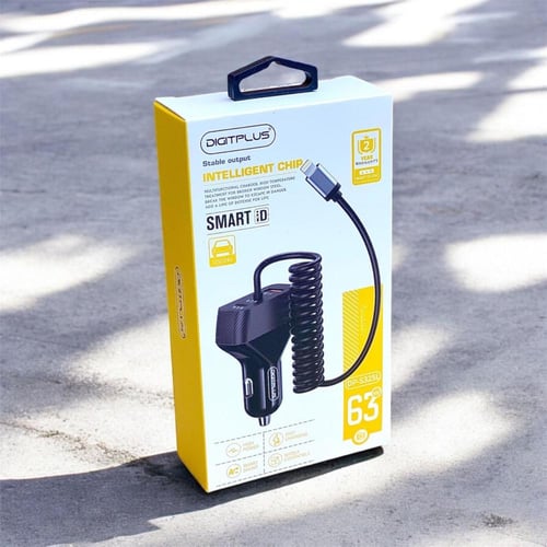 شاحن السيارة الذكي DIGITPLUS بقوة 63 واط