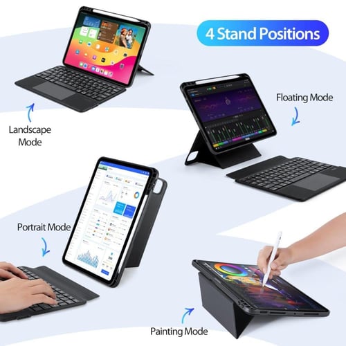 حافظة لوحة مفاتيح سلسلة TK لجهاز iPad Pro 11 (2024...