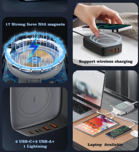 شاحن سطح المكتب DigitPlus 6 في 1 - طراز DP-Q4010