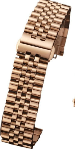 حزام ساعة Digitplus الفاخر بلون ذهبي وردي 44مم، 45...