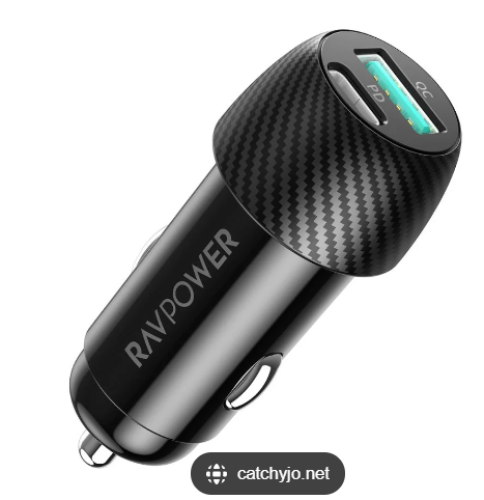 Delivery)49 WattsDual USB (USB-A/USB-C)Blackراف با...