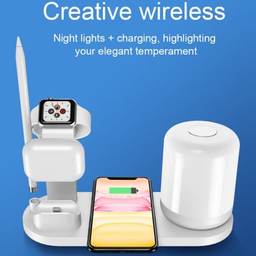 منصة شحن لاسلكي DIGITPLUS لجميع منتجات ابل مع اضاء...
