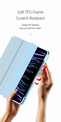 كفر أيباد دوكس دوتشيز شفاف من الخلف iPad Air 4 10....