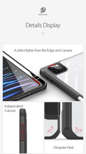 كفر أيباد دوكس دوتشيز شفاف من الخلف iPad Air 4 10....