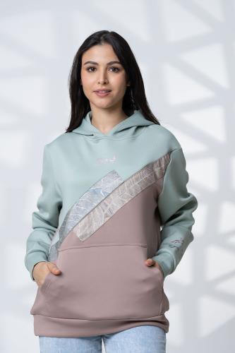 هودي شتوي نسائي تيفاني مع لحمي