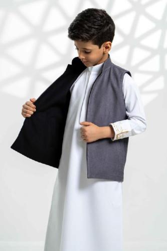 سديري دبل فيس رمادي - اسود