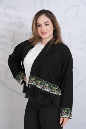 جاكيت بنطريز هوية يوم التأسيس من الاسفل والكم
