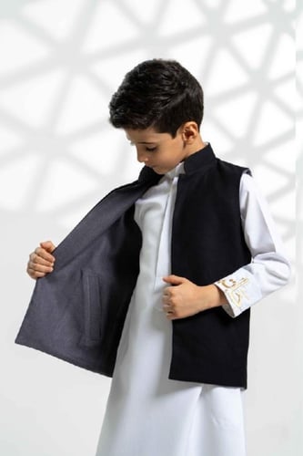 سديري دبل فيس رمادي - اسود