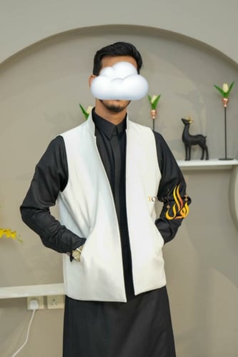 سديري جوخ أبيض + اسود