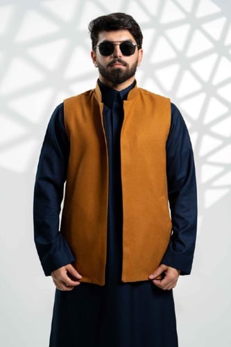 سديري جوخ دبل فيس بني + أسود