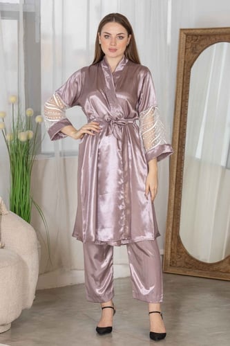 روب عرائس لحمي غامق كرستال