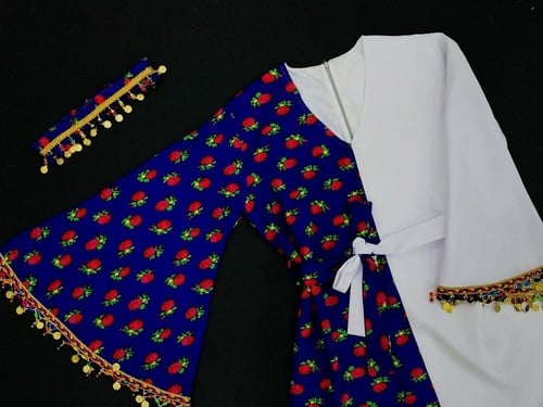 جلابيه نسائي كحلي (مقاس طويل)