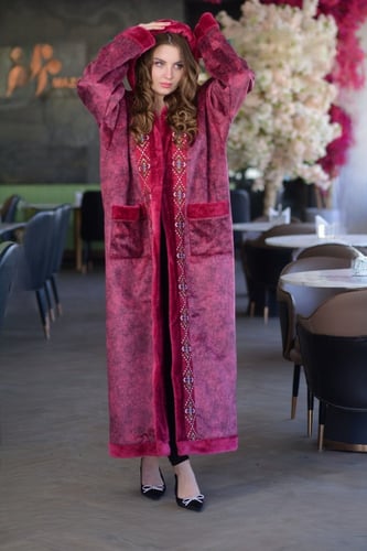 فروه شتوية عنابي مع السدو