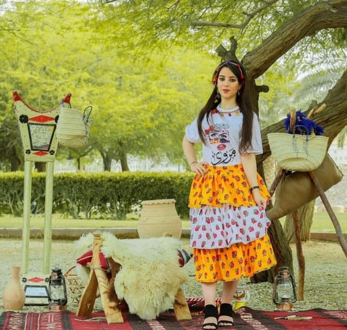 تنورة تيشيرت نسائي