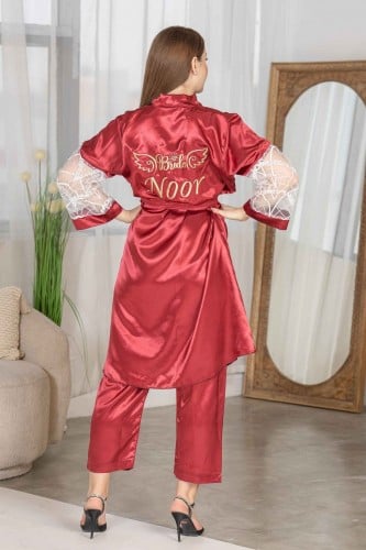 روب عرائس عنابي كرستال