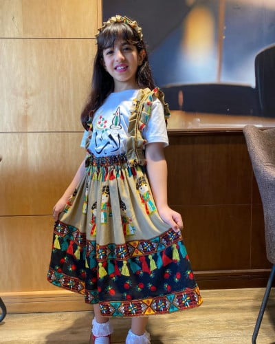 فستان شالكي بناتي