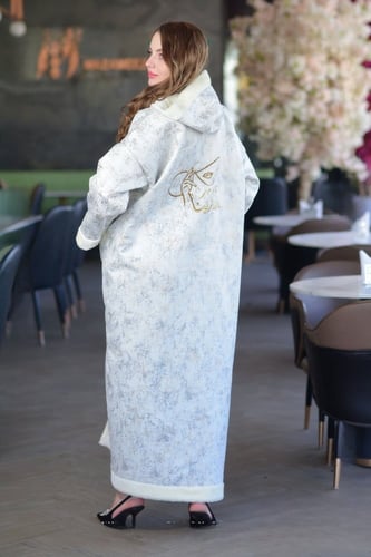 فروه شتوية أبيض مع السدو