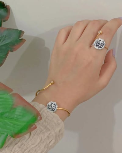 .خاتم مع الاسواره تصميم سداسي